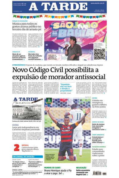 A TARDE - Edição de 21 de Junho de 2025