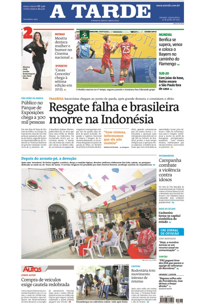 A TARDE - Edição de 25 de Junho de 2025