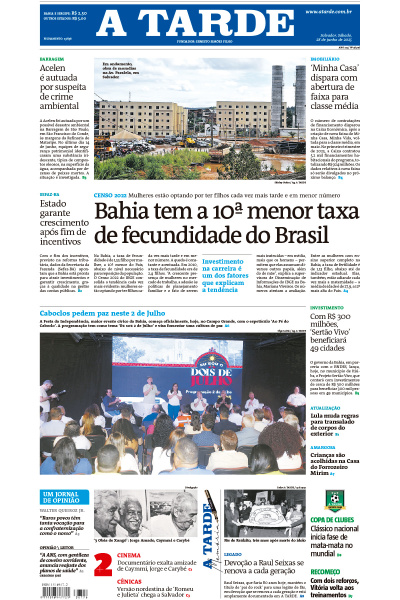 A TARDE - Edição de 28 de Junho de 2025