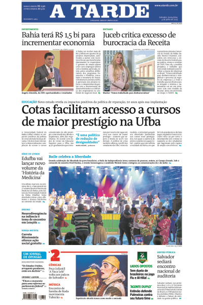 A TARDE - Edição de 04 de Julho de 2025