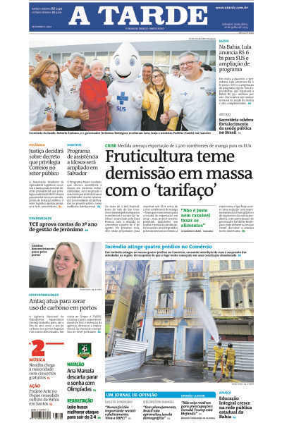 A TARDE - Edição de 18 de Julho de 2025