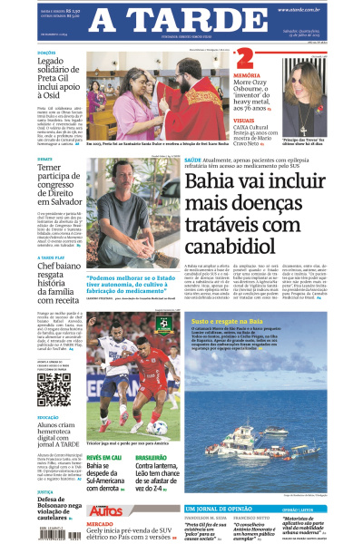 A TARDE - Edição de 23 de Julho de 2025