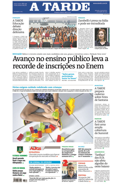 A TARDE - Edição de 30 de Julho de 2025