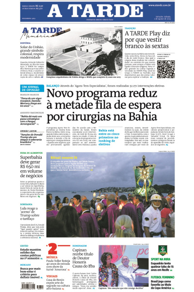 A TARDE - Edição de 02 de Agosto de 2025