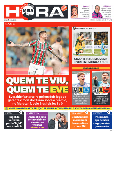 MEIA HORA - Edição de 03 de Agosto de 2025