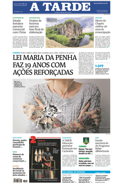 A TARDE - Edição de 08 de Agosto de 2025