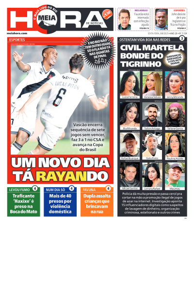 MEIA HORA - Edição de 08 de Agosto de 2025