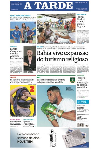 A TARDE - Edição de 11 de Agosto de 2025