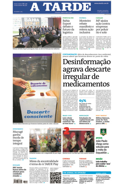 A TARDE - Edição de 15 de Agosto de 2025