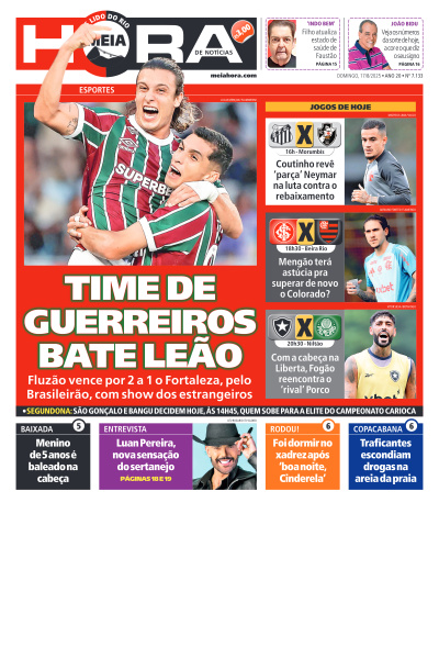 MEIA HORA - Edição de 17 de Agosto de 2025