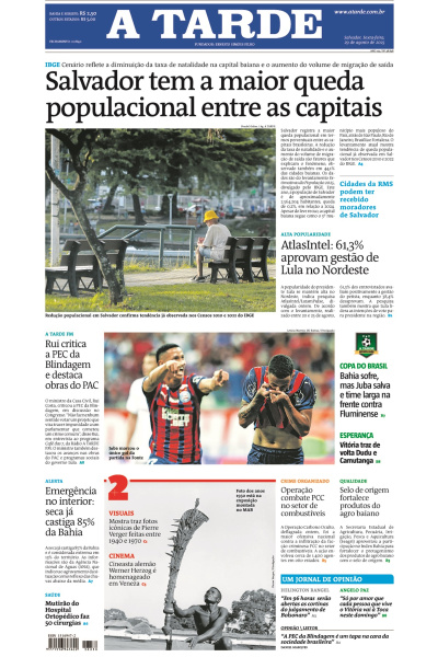 A TARDE - Edição de 29 de Agosto de 2025