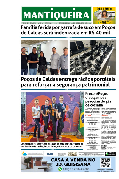 Mantiqueira - Edição de 19 de Setembro de 2025