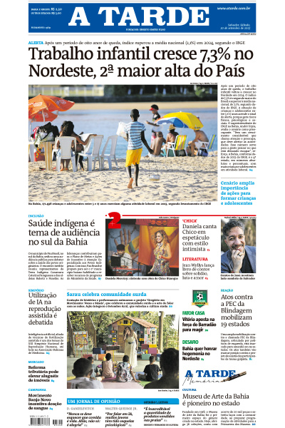 A TARDE - Edição de 20 de Setembro de 2025