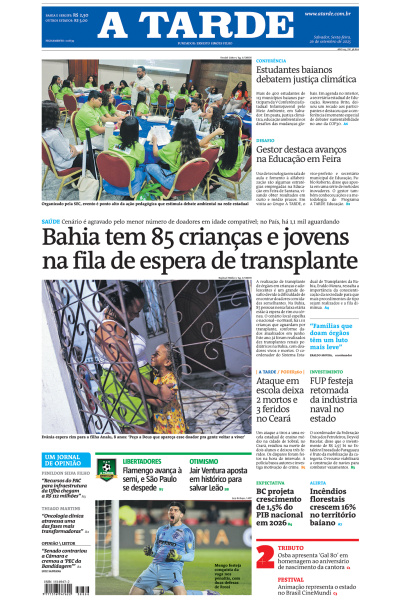 A TARDE - Edição de 26 de Setembro de 2025