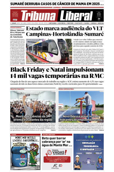 Tribuna Liberal - Edição de 26 de Outubro de 2025