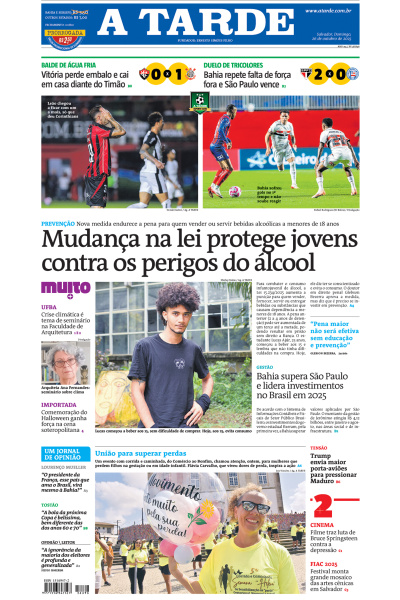 A TARDE - Edição de 26 de Outubro de 2025