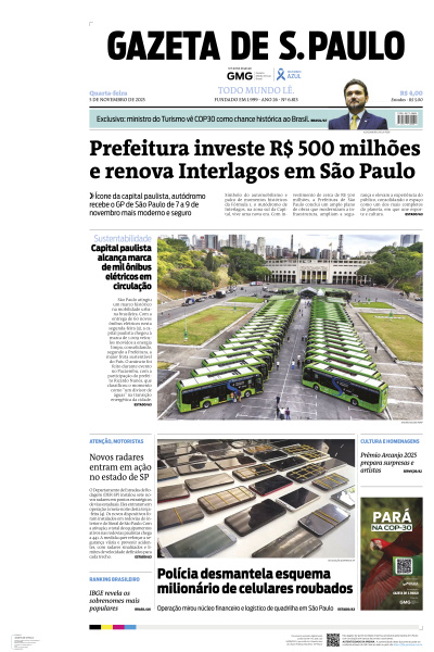 Gazeta de S. Paulo - Edição de 05 de Novembro de 2025
