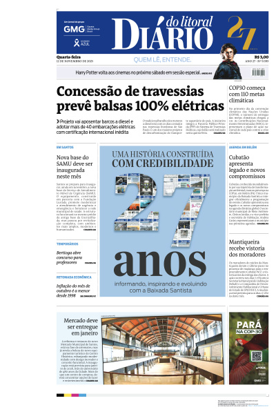 Diário do Litoral - Edição de 12 de Novembro de 2025
