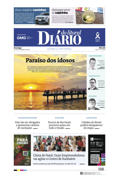Diário do Litoral – Edição de 16 de novembro de 2025