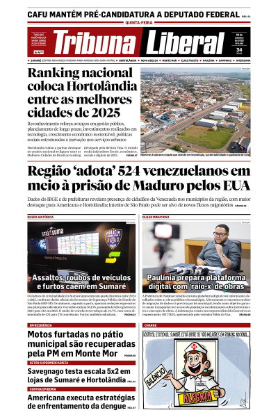 Tribuna Liberal - Edição de 08 de Janeiro de 2026