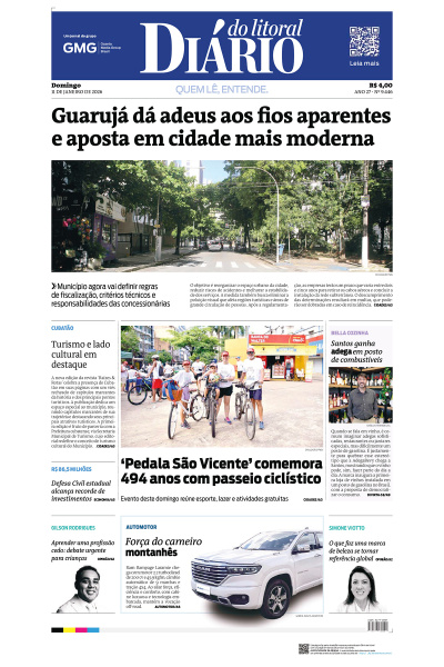 Diário do Litoral – Edição de 11 de janeiro de 2026