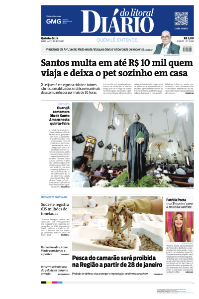 Diário do Litoral - Edição de 15 de Janeiro de 2026