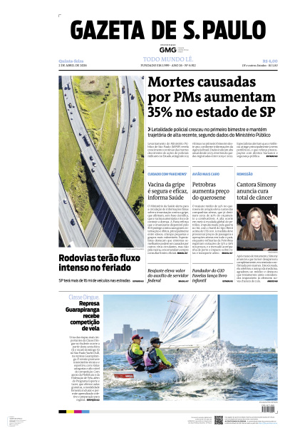 Gazeta de S. Paulo - Edição de 02 de Abril de 2026