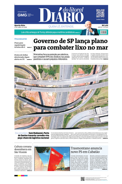 Diário do Litoral – Edição de 15 de abril de 2026