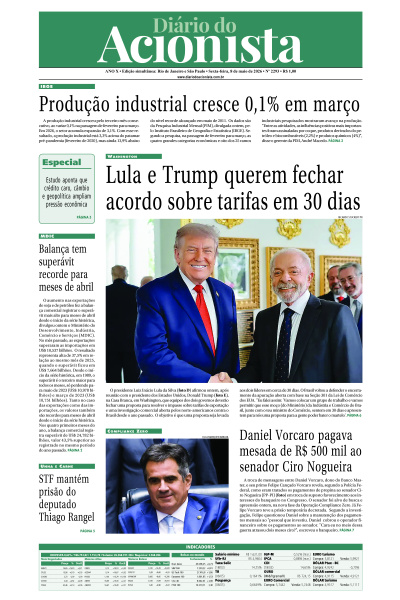 Diário do Acionista - 08 de maio de 2026