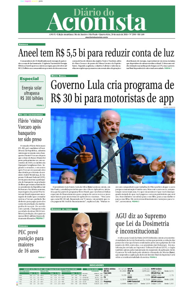 Diário do Acionista - 20 de maio de 2026