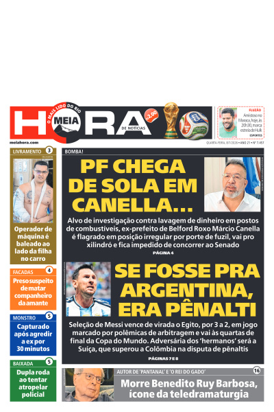 MEIA HORA - Edição de 08 de Julho de 2026