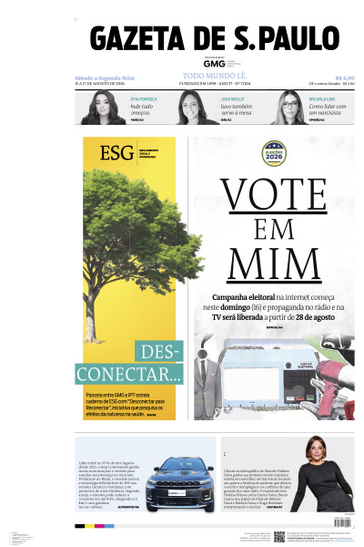 Gazeta de S. Paulo - Edição de 17 de Agosto de 2026