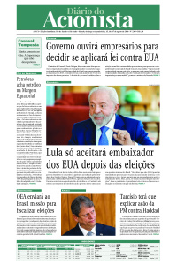 Diário do Acionista - 15 a 17 de agosto de 2026