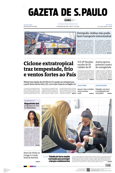 Gazeta de S. Paulo - Edição de 18 de Agosto de 2026