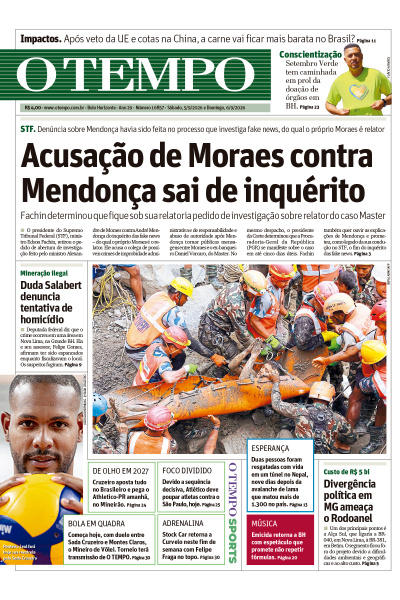 O TEMPO - Edição de 5 de Setembro de 2026