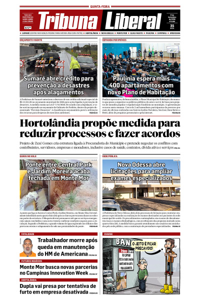 Tribuna Liberal - Edição de 17 de Setembro de 2026