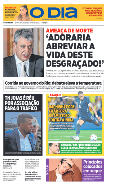 O DIA - Edição de 30 de Setembro de 2026