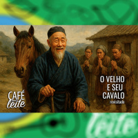 Café Com Leite Especial - O Velho e seu cavalo - Para encarar os altos e baixos da vida com sabedoria e equilíbrio