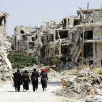 Tales from a devastated Syrian city 