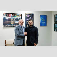 Lula se reúne com Zelensky e defende que não há saída militar para resolução de guerra contra Rússia