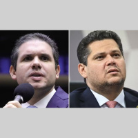 Eduardo Bolsonaro diz que Hugo Motta e Davi Alcolumbre podem ser alvos de sanções dos EUA