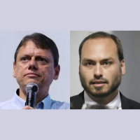 O almoço de Tarcísio com Carlos Bolsonaro