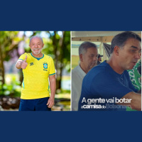 Após Lula defender cores nacionais para esquerda, Flávio fala em camisa do Bolsonaro na Copa do Mundo