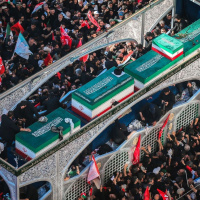 US and Iran trade blows as Khamenei is buried