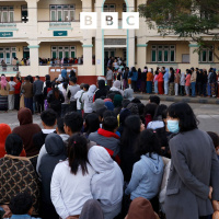 Myanmars military stages controversial election