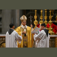Papa Leão XIV celebra primeira missa de Natal do pontificado