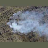 Bombeiros combatem incêndio de grandes proporções na Serra de São José (MG)