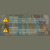 Defesa Civil faz novo alerta sobre ventos fortes nesta sexta-feira (7) no Rio