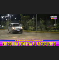 Após entrada na Argentina, imprensa do país viu van brasileira chegando de forma incomum em aeroporto