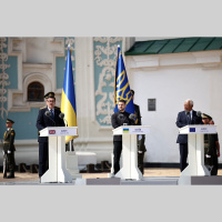 Premier britânico visita Kiev e deve autorizar compartilhamento de tecnologia de míssil com a Ucrânia